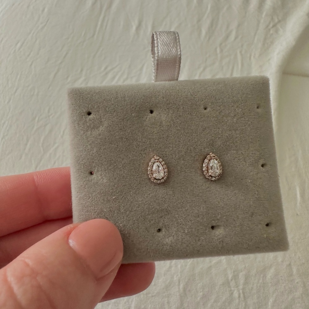Pandora Rose Radiant Teardrop Earrings